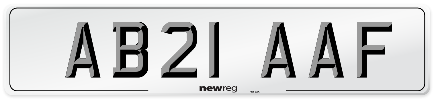 AB21 AAF Number Plate from New Reg